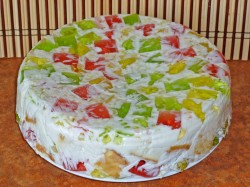 Торт Битое стекло с бисквитом