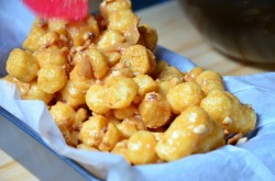 Торт из кукурузных палочек со сгущенкой на скорую руку