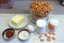 название картинки Торт из крекера рыбки на скорую руку без выпечки быстро