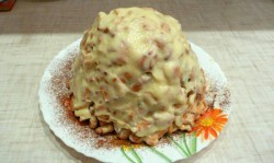 название картинки Торт из крекера рыбки на скорую руку без выпечки быстро