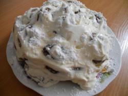 Пряничный торт с бананами без выпечки