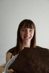 Торт из слоеного теста с шоколадным муссом