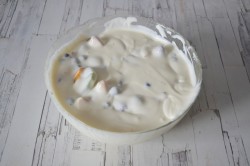 Торт Летний с фруктами ягодами желатином