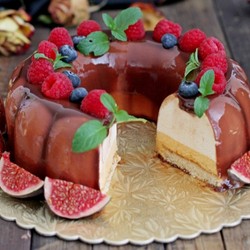 Муссовый торт с манго и шоколадом
