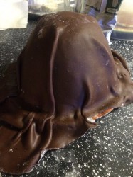 Торт Новогодний Мешочек с деньгами - шаг 16 Торт Новогодний Мешочек с деньгами - шаг 16