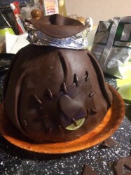 Торт Новогодний Мешочек с деньгами - шаг 17 Торт Новогодний Мешочек с деньгами - шаг 17