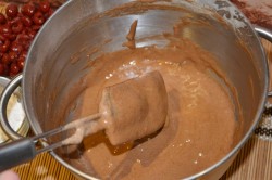 Торт Рождественское полено с вишней