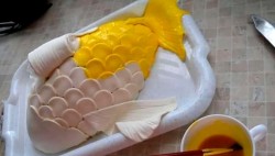 название картинки Торт Рыба из мастики