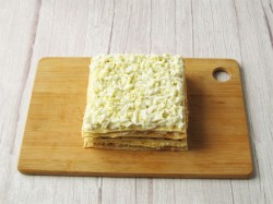 Торт салат Наполеон из коржей с курицей