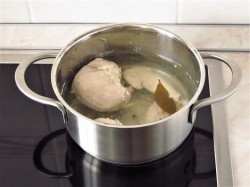 Торт салат Наполеон из коржей с курицей