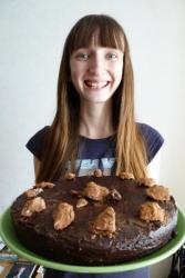 название картинки Торт трюфель с горьким шоколадом и сливками