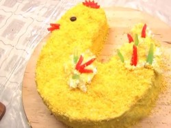 название картинки Торт Золотой петушок