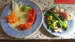 Бурито с курицей и стручковой фасолью