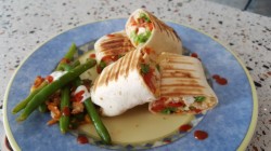 Бурито с курицей и стручковой фасолью