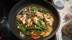 Бурито с курицей и стручковой фасолью