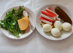 Тарталетки с начинкой из крабовых палочек - шаг 5 Тарталетки с начинкой из крабовых палочек - шаг 5