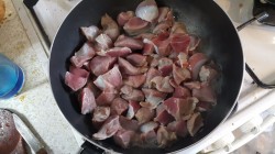 название картинки Тушеные желудки индейки по русско азиатски