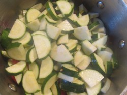 Кабачки с картошкой и помидорами