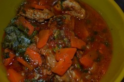 Тушеные свиные ребрышки в мультиварке