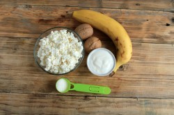 название картинки Творог с бананом