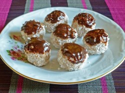 Творожно шоколадные шарики - шаг 12