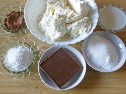 Творожно шоколадные шарики - шаг 1