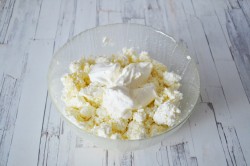 Творожный торт с печеньем