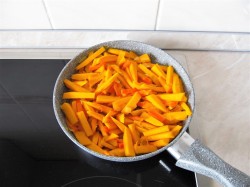 название картинки Тыква на сковороде с овощами