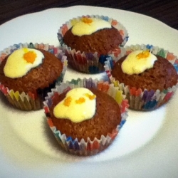 Тыквенные маффины с цитрусовой глазурью