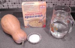 Тыквенный кисель для детей с крахмалом