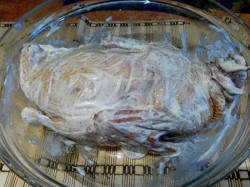 Утка в рукаве с картошкой