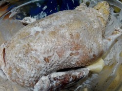 Утка в рукаве с картошкой