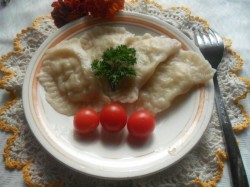 название картинки Вареники с сырой картошкой постные