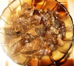 Вареники с субпродуктами и сушеными грибами