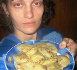 Вареники с субпродуктами и сушеными грибами