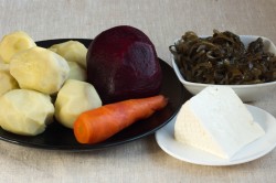 название картинки Салат вегетарианская шуба новогодняя