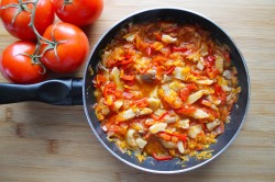 название картинки Вешенки тушеные с овощами