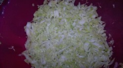 название картинки Винегрет со свежей капустой и огурцом