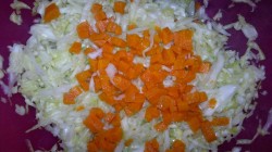 название картинки Винегрет со свежей капустой и огурцом