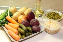 Винегрет с горошком классический