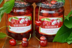 Вишня в собственном соку с сахаром на зиму