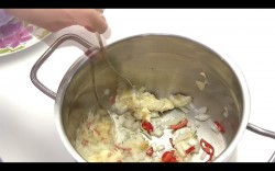 Витаминный суп пюре из тыквы с чили - шаг 5 Витаминный суп пюре из тыквы с чили - шаг 5