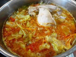 Вкусные щи с курицей из свежей капусты