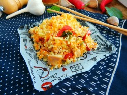 название картинки Вок с рисом и курицей