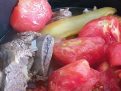 название картинки Хашлама из говядины с болгарским перцем и картошкой