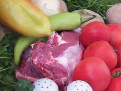 название картинки Хашлама из говядины с болгарским перцем и картошкой