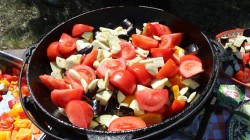 Хашлама по-армянски из говядины на пиве в казане