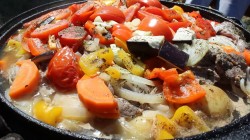 Хашлама по-армянски из говядины на пиве в казане