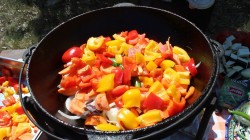 Хашлама по-армянски из говядины на пиве в казане