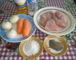 Хе из курицы по-корейски